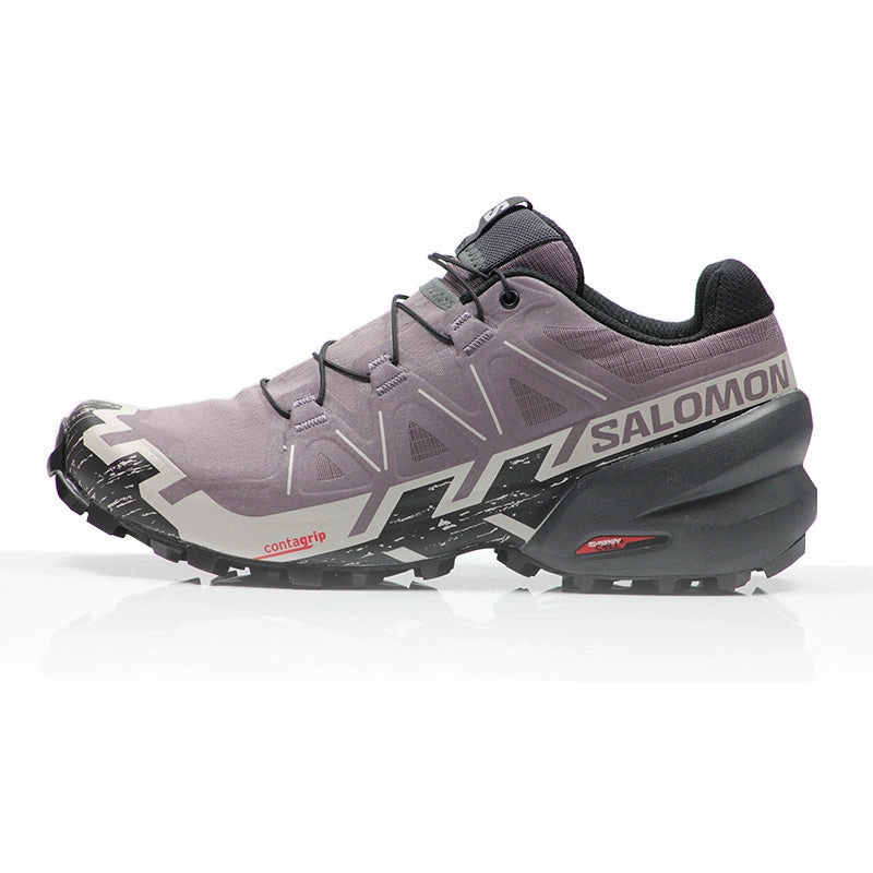 Salomon Speedcross 6 Women's Wide Fit Trail Shoe - Moonscape/Black Free Run 3 Running Shoes