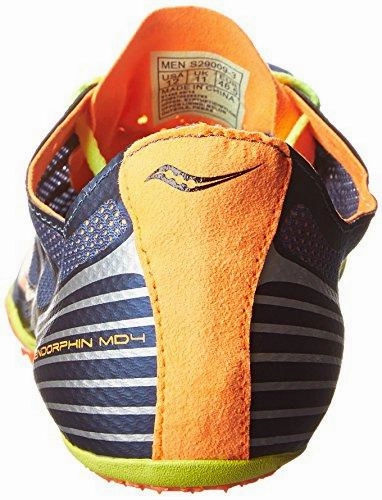 Ballet Trainer Shoes Endorphin Md4 Track Spike Racing Shoe Blue/Citron/Vizi Orange 12 M Us