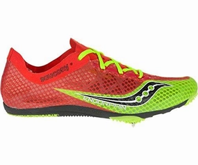 Inov Training Shoes Endorphin Track Spike Racing Shoe Red/Black/Citron 11 M Us