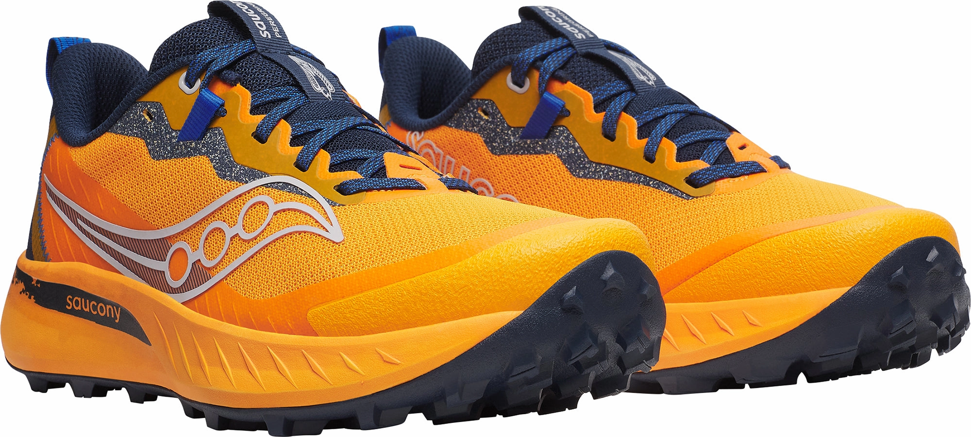 Saucony Peregrine 15 Mens Trail Running Shoes - Orange Clifton Running Shoes