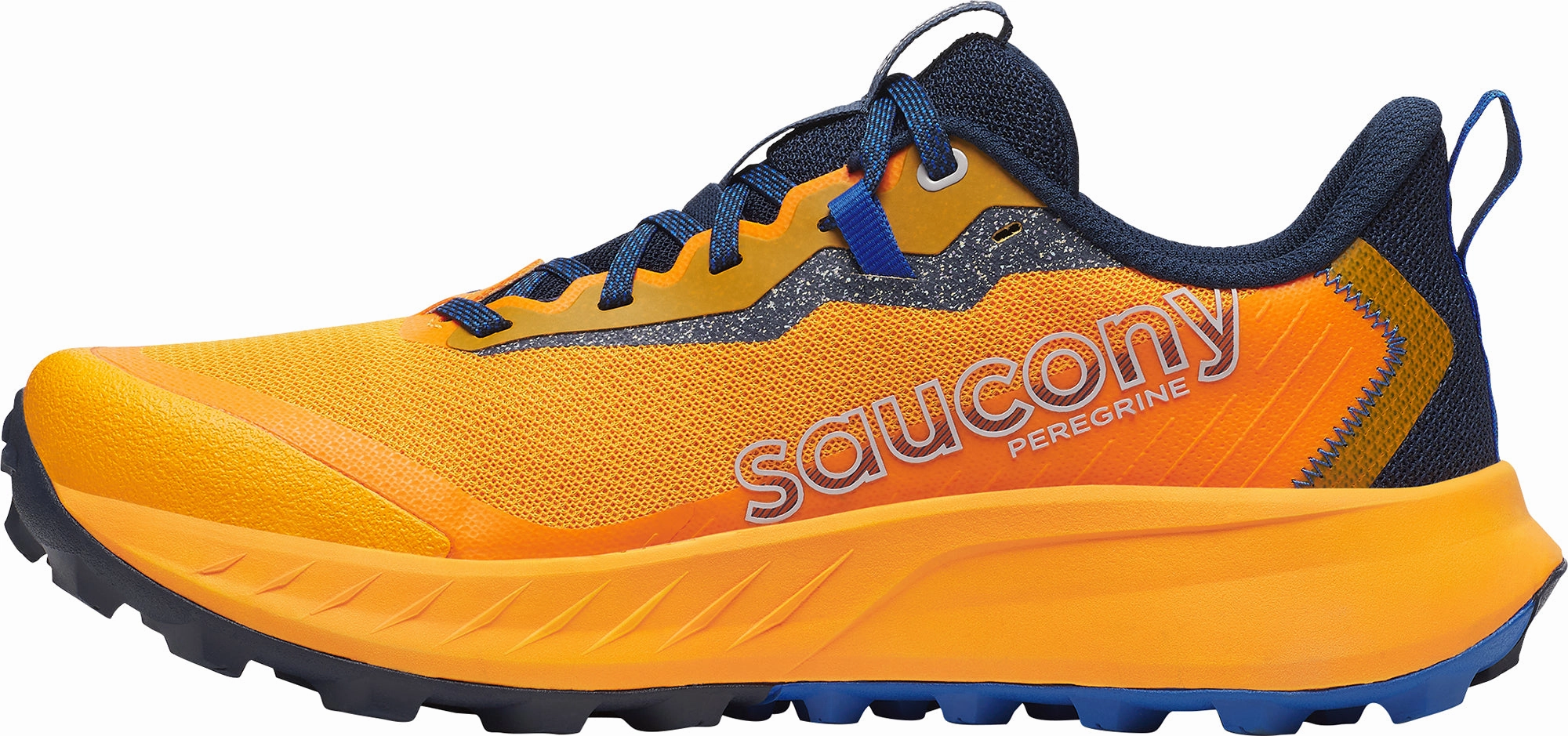 Saucony Peregrine 15 Mens Trail Running Shoes - Orange Running Shoe Wide