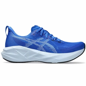 Men's Asics Novablast 5, Illusion Blue/Light Blue, 10 2E Wide Running Shoes Asics Novablast 5