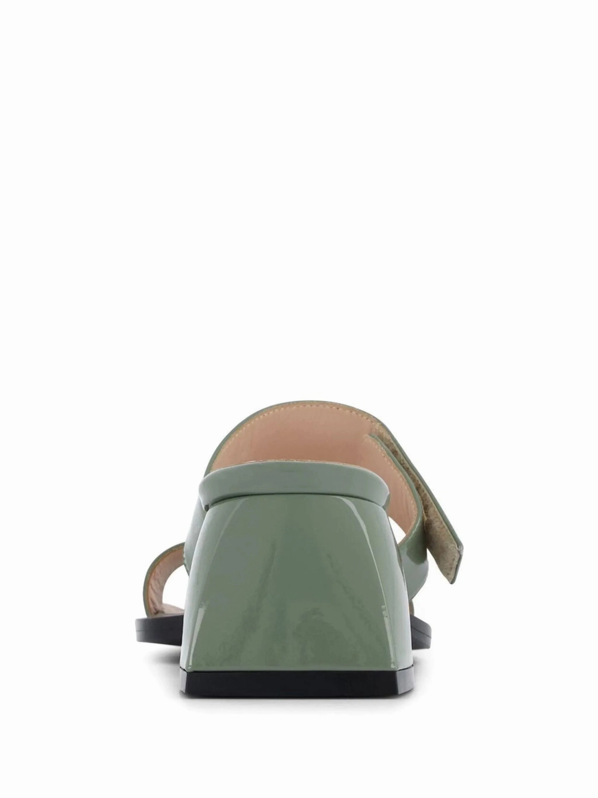 Double Strap Platform Sandals double-strap patent-leather sandals