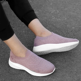 Bacca Bucci Women's WALKER Slip-On Walking Breathable Mesh Sports Shoes Sneakers Slip On Walking