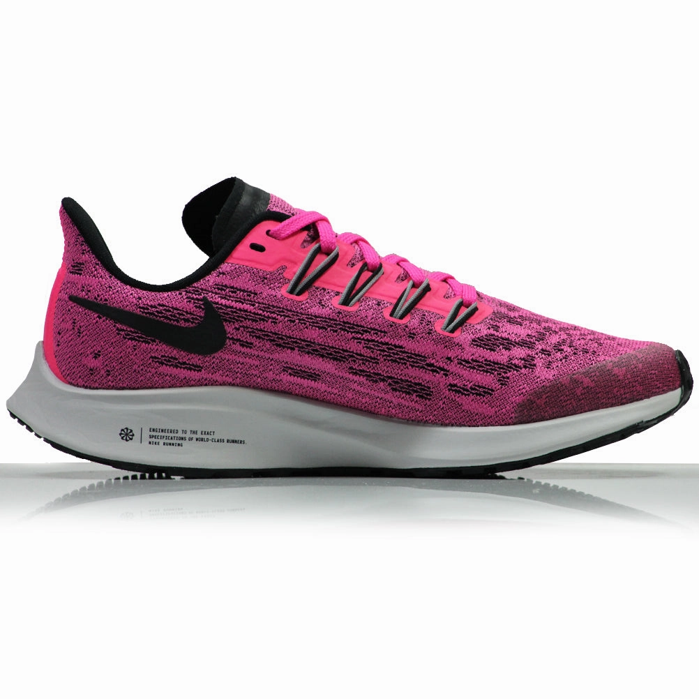 Nike Zoom Pegasus 36 Junior Running Shoe - Pink Blast/Black-Vast Grey Nike Futbol Soccer Shoes