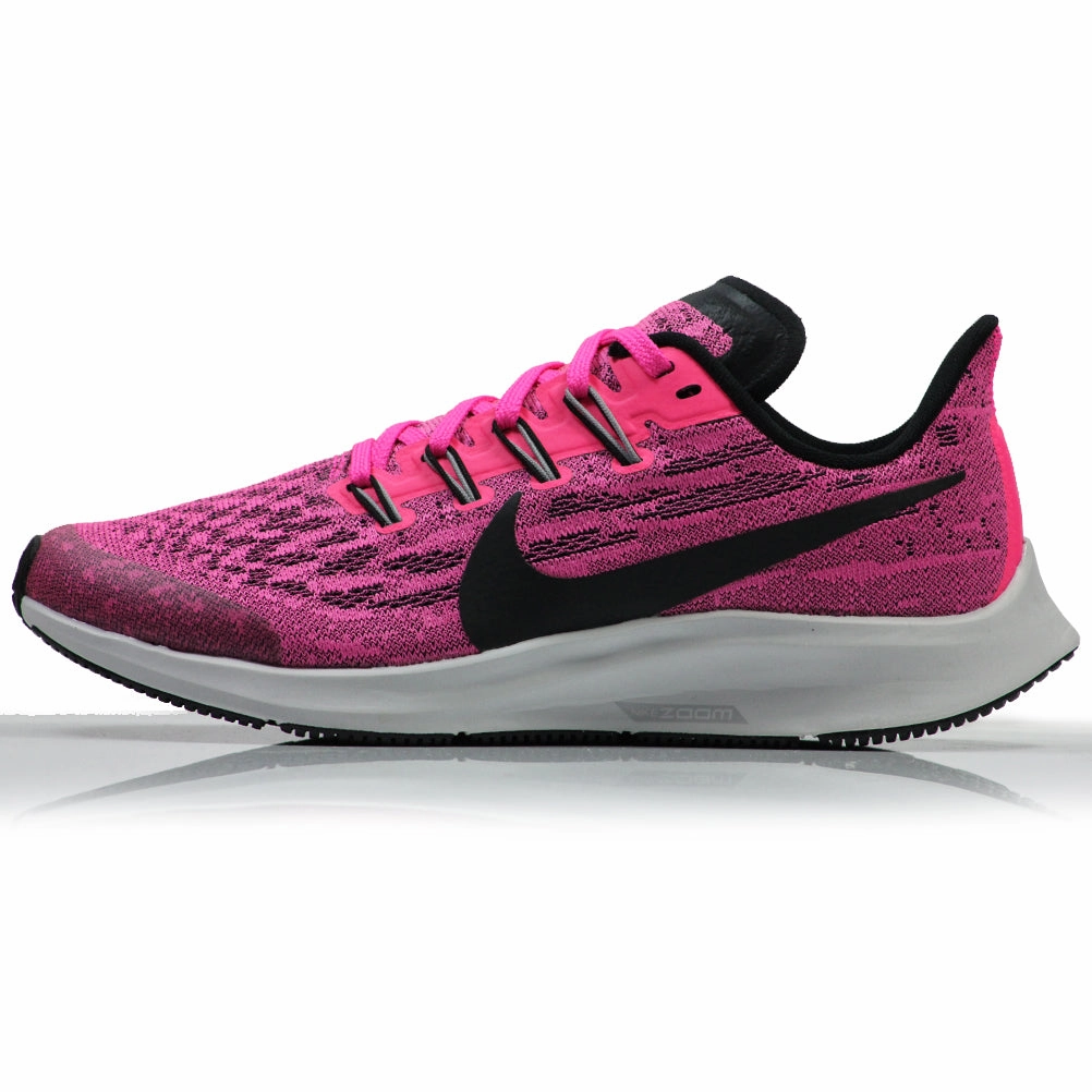 Nike Zoom Pegasus 36 Junior Running Shoe - Pink Blast/Black-Vast Grey Nike Metcon Crossfit Shoes