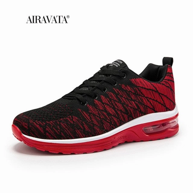 Fashion Sneakers Men Light Breathable Air Cushion Running Shoes Lace Up Tennis Shoe Non-slip Tennis Shoes Casual