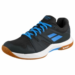 Com Badminton Shoes Babolat Men's Shadow Team 2 - Black/Blue
