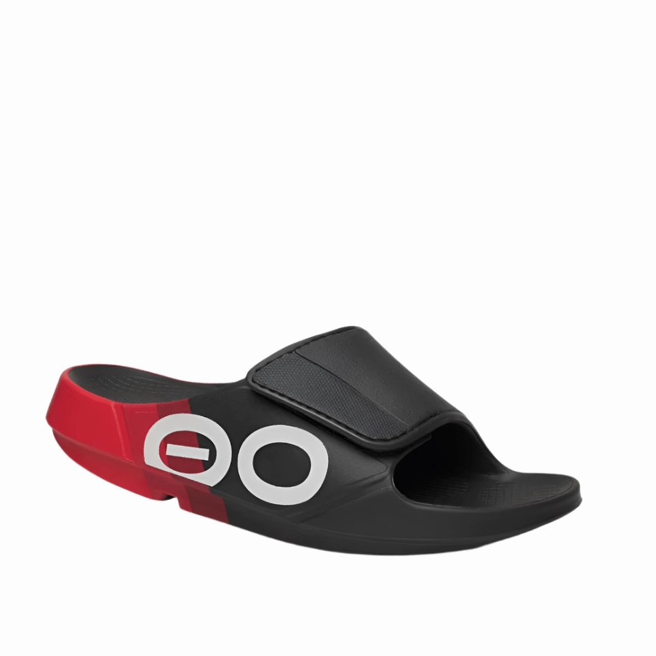 Report Sandals OOFOS Men's OOahh Sport Flex in Fire Rally SS25