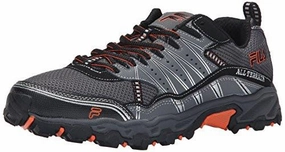 Price Running Shoes Fila At Tractile Running Shoe Pewterblackvibrant Orange 11.5 M US