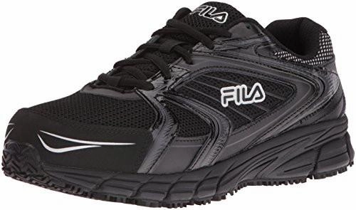 Fila Memory Reckoning 7 Work Slip Resistant Steel Toe Running Shoe Blackblackmetc Silver 9.5 M US Fresh Foam Running Shoes