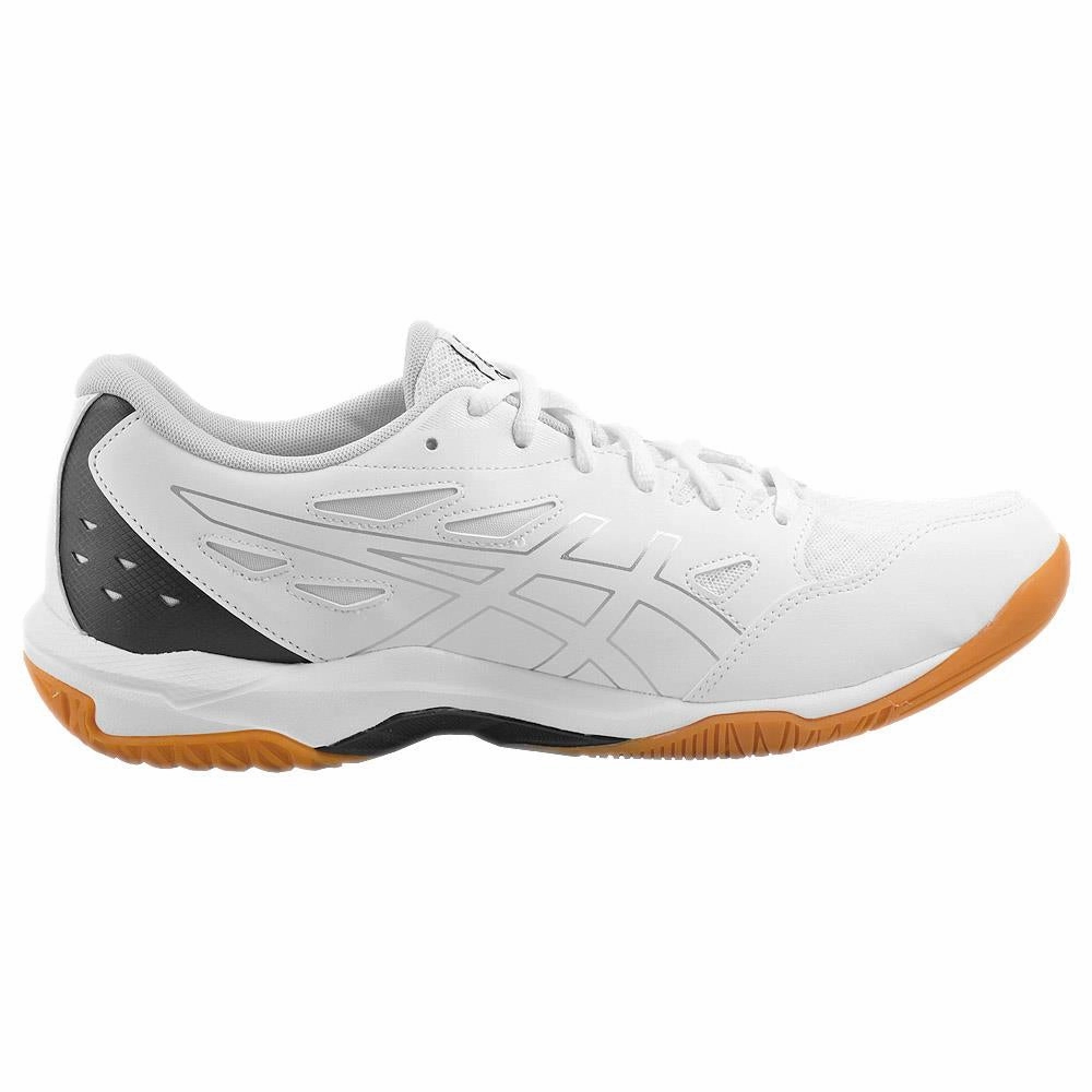 Asics Men's Gel-Rocket 11 - White/Pure Silver Best Cushion Badminton Shoes