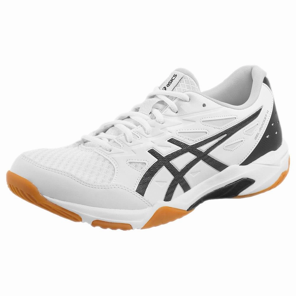 Badminton Shoes Badminton Shoes Asics Men's Gel-Rocket 11 - White/Pure Silver