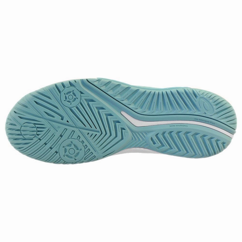 David Robinson Tennis Shoes Asics Women's Gel-Challenger 14 - Gris Blue/Safety Yellow