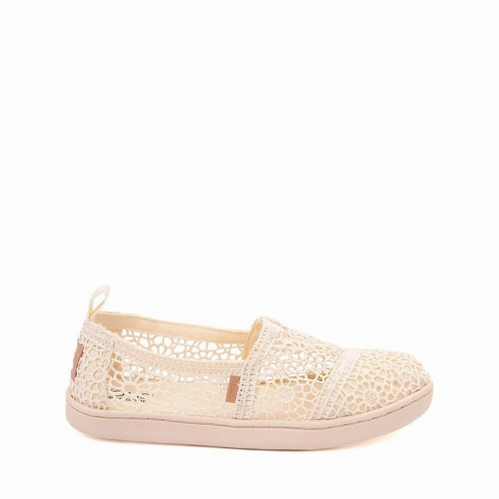 Fishing Shoes Toms Alpargata Crochet 1352591 Kids Ivory Slip On Comfort Casual Shoes KHD1627