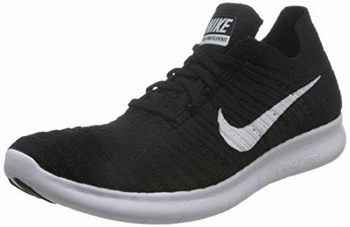 Best Shoes For Training Legs Free Rn Flyknit Black/White Running Shoe 11 Us