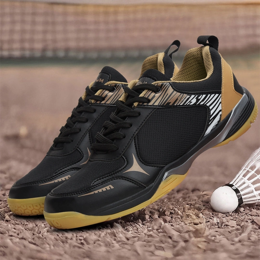 Is Basketball Shoes Good For Badminton FREEDOM Black Sports Non-Marking Paddle/Pickleball & Badminton Shoes For Men PLUTO-1 By Liberty