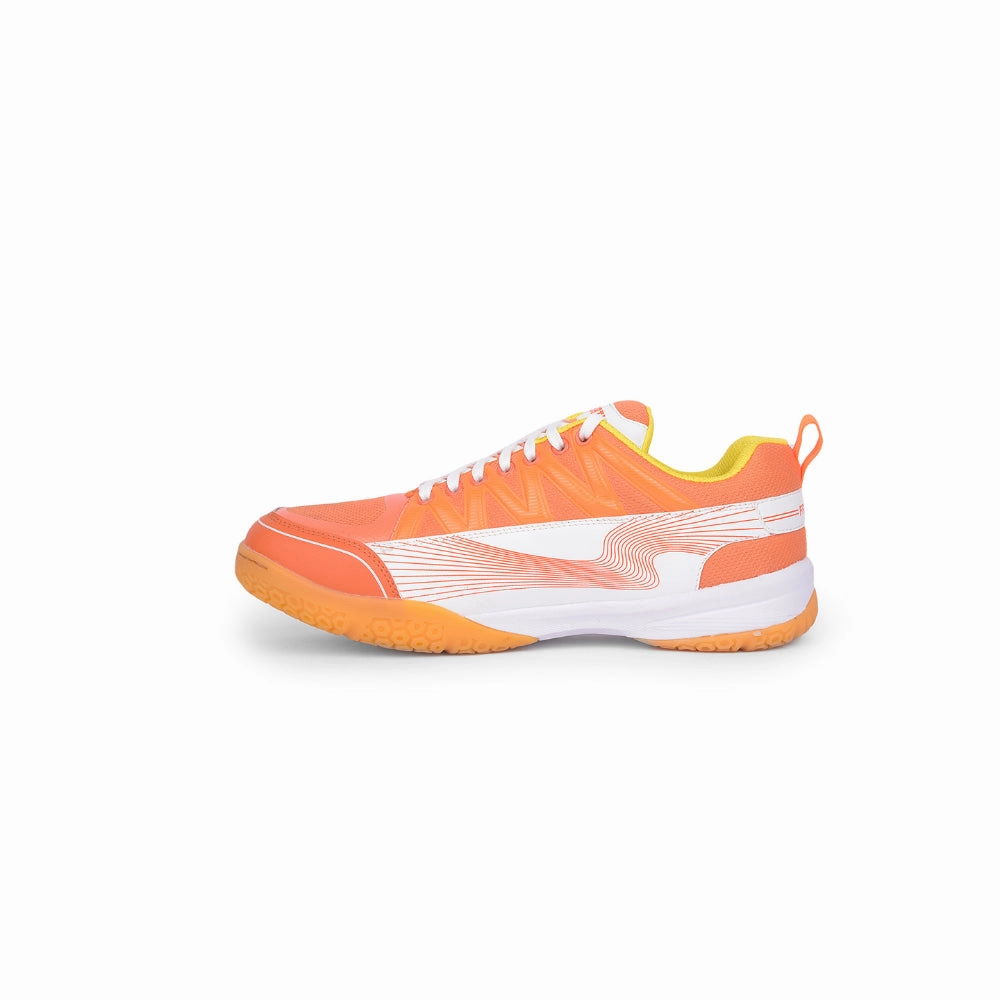 Is Basketball Shoes Good For Badminton FREEDOM Orange Sports Non-Marking Paddle/Pickleball & Badminton Shoes For Men GRIPPER-01 By Liberty