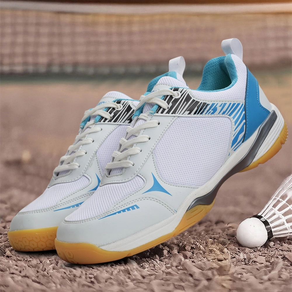 FREEDOM Sky Blue Sports Non-Marking Paddle/Pickleball & Badminton Shoes For Men PLUTO-1 By Liberty Indoor Badminton Court Shoes
