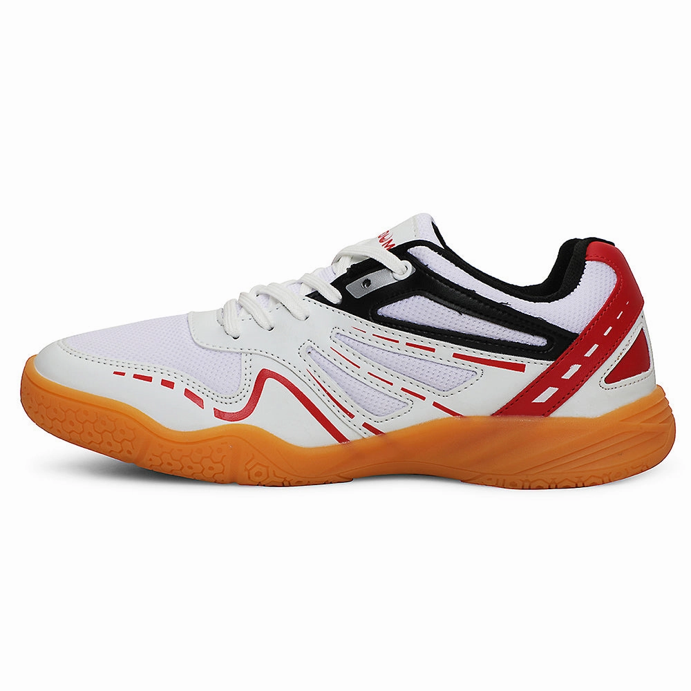 FREEDOM White Sports Non-Marking Paddle/Pickleball & Badminton Shoes For Men ASPIRE-1E By Liberty Comfort Z Badminton Shoes