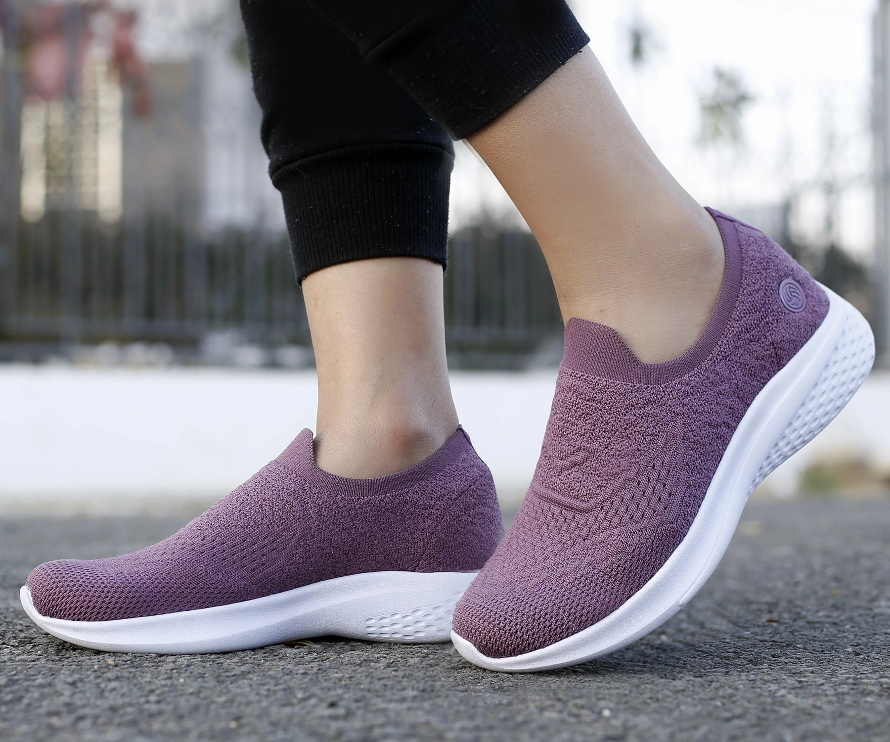 Best Wide Toe Box Walking Bacca Bucci Women's WALKER Slip-On Walking Breathable Mesh Sports Shoes Sneakers