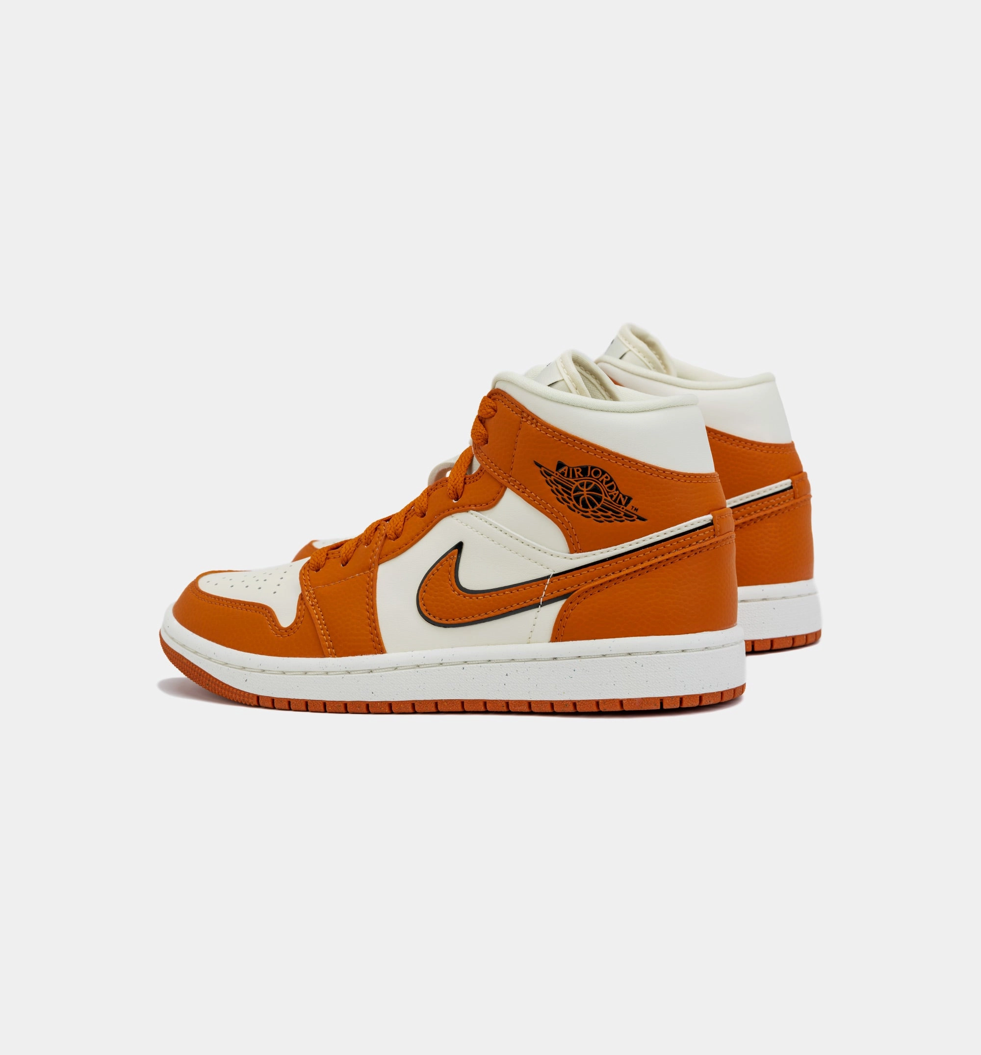 Air Jordan 1 Retro Mid SE Sport Spice Womens Lifestyle Shoe - Orange/White Don Issue 2 Basketball Shoes