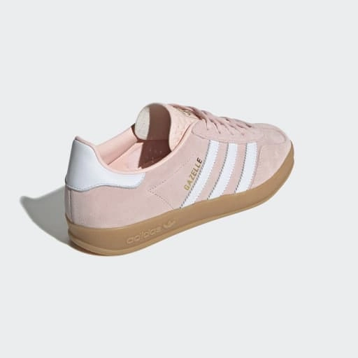 GAZELLE INDOOR SHOES - Sandy Pink / Cloud White / Gum Nora Adidas Shoe