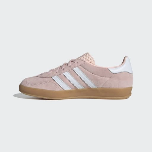 GAZELLE INDOOR SHOES - Sandy Pink / Cloud White / Gum Adidas Grand Court Alpha Shoes