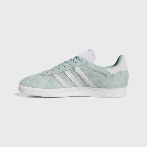 GAZELLE SHOES - Hazy Green / Off White / Cloud White Street Shoes Adidas