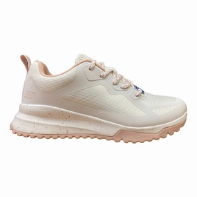 Sneakers 6e Skechers scarpa sneakers da donna Bobs Squad 3 Star Flight 117186/WLPK bianco rosa