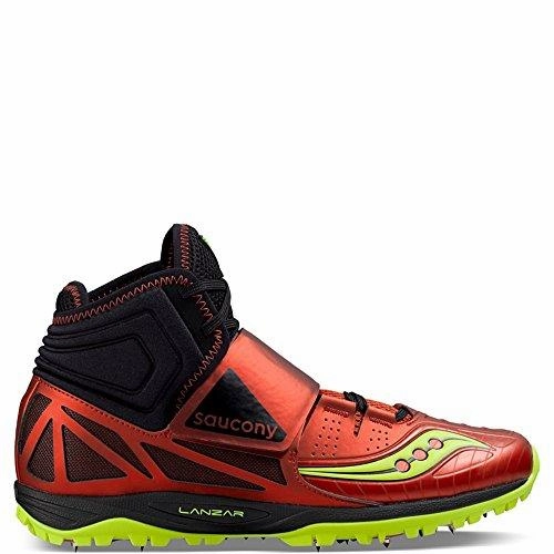 Lanzar Jav2 TrackShoes Red/Citron 8.5 Medium Us Best Shoes For Basic Training