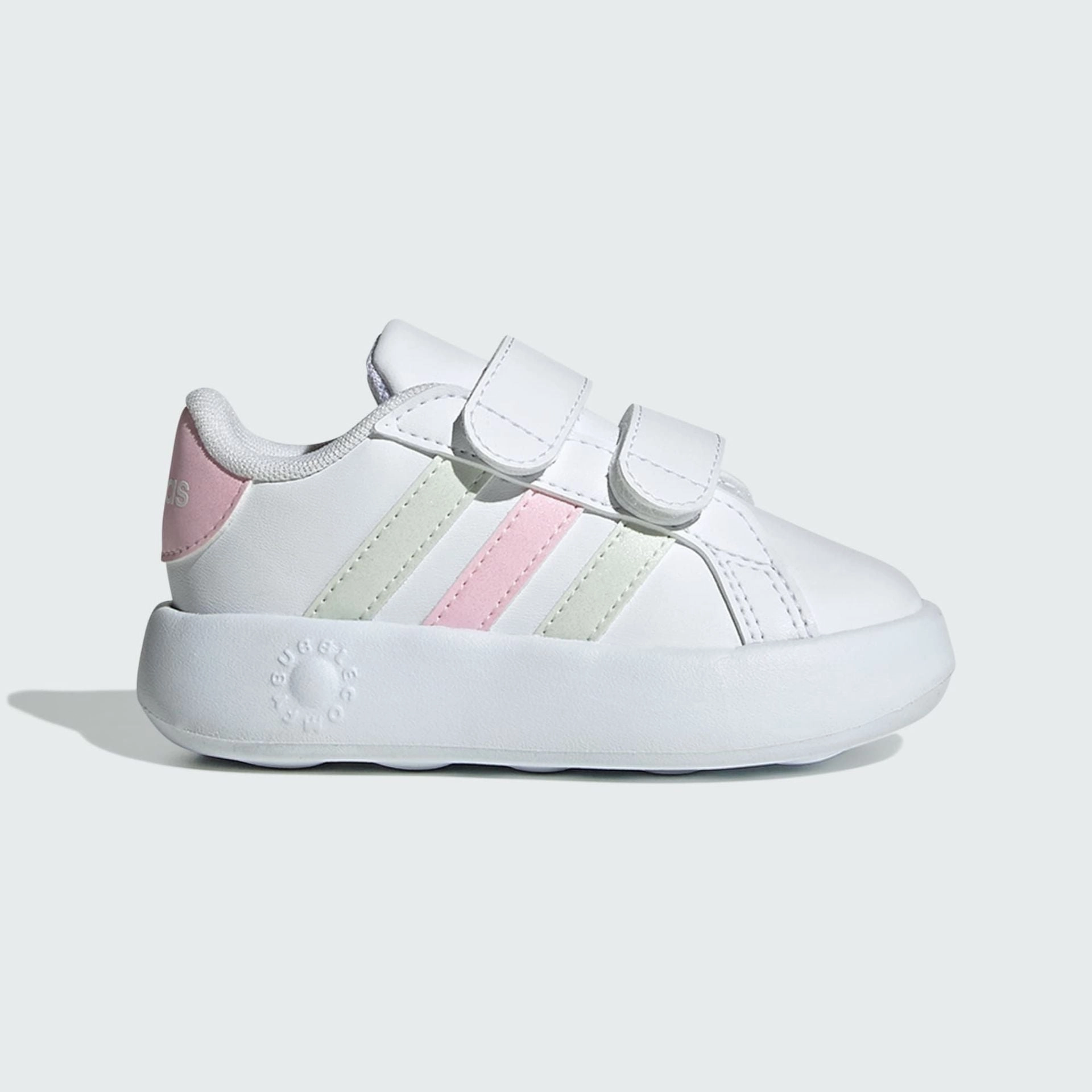 GRAND COURT 2.0 SHOES KIDS - Cloud White / Crystal Jade / Clear Pink Adidas La Lakers Shoes