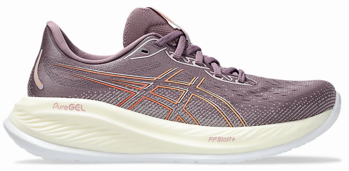 ASICS Womens Gel Cumulus 26 - Dusty Maueve/Faded Orange (1012B599-501) Asics Sustainable Shoes
