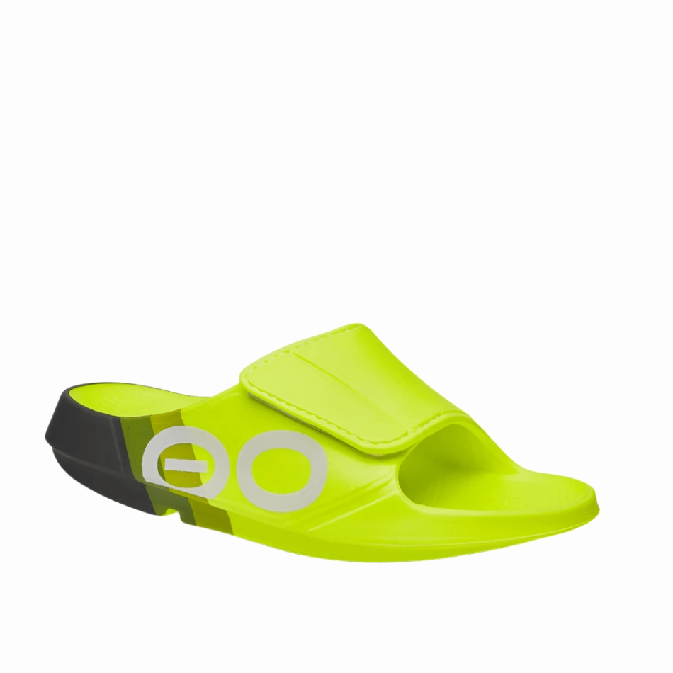 OOFOS Men's OOahh Sport Flex in Electro Rally SS25 Sandals Nails