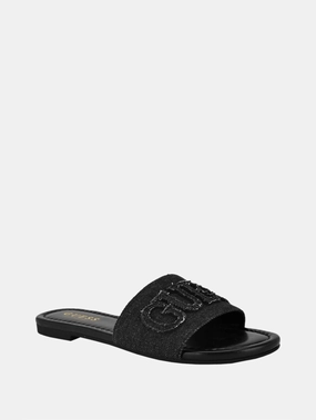 Havas Denim Slide Sandals At Maurices