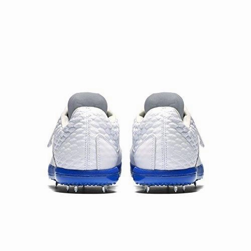 Hj High Jump Elite Track Spikes Shoes Size 8.5 White Blue Hiit Training Shoes Nike