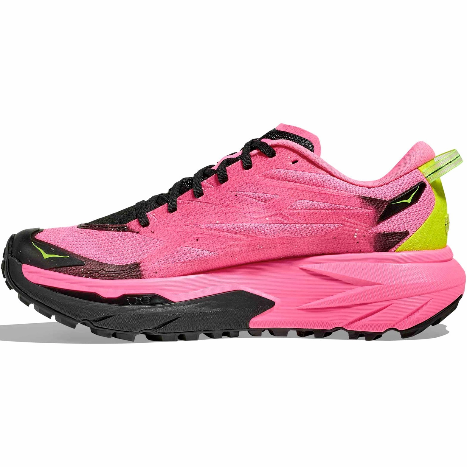 Women's Mafate 5 Trail Running Shoes Neon Rose / Black Solid Shoes