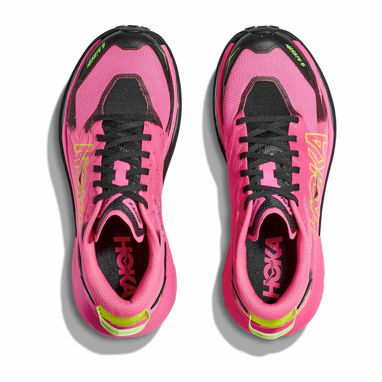 Denton Women's Mafate 5 Trail Running Shoes Neon Rose / Black
