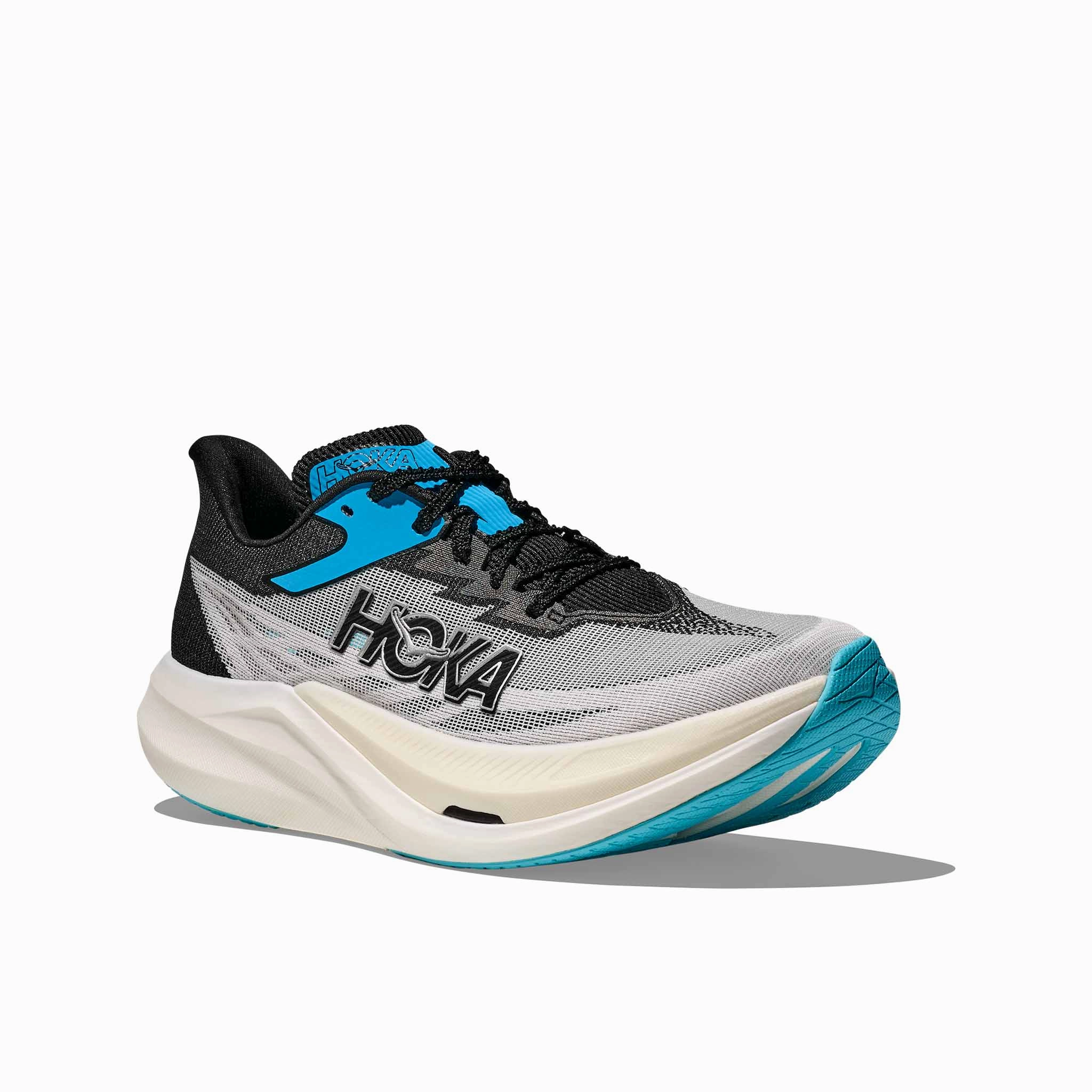 HOKA | Unisex Rocket X 3 Running Shoes - White/Black Pronunciation Of Shoes