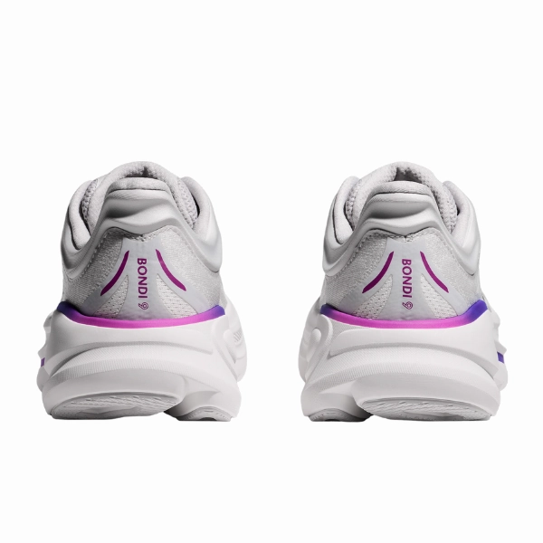 Hoka Women's Wide Bondi 9 Cosmic Grey/White Cary Nc