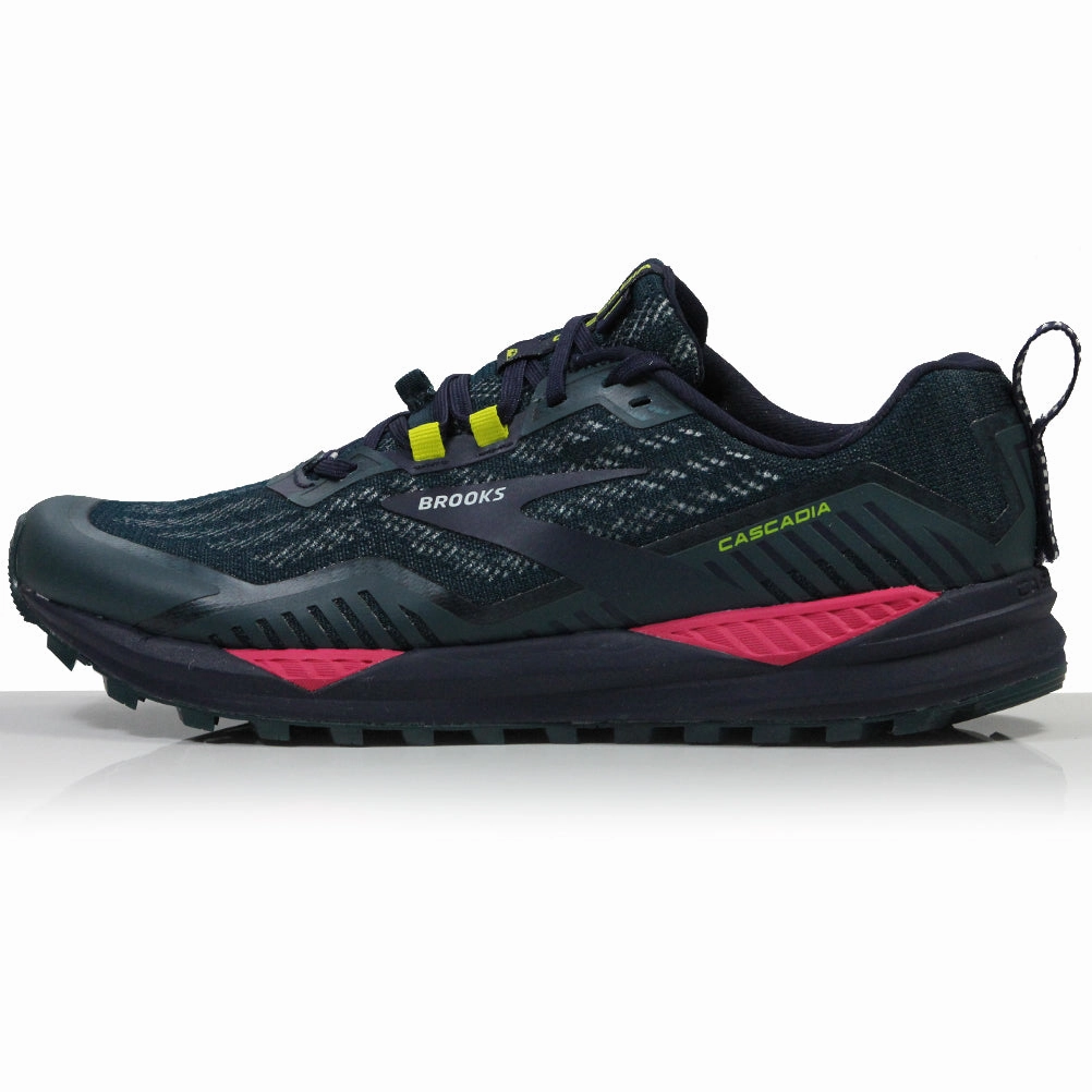 Shoe Size Brooks Cascadia 15 Women's Trail Shoe - Navy/Pink/Yellow