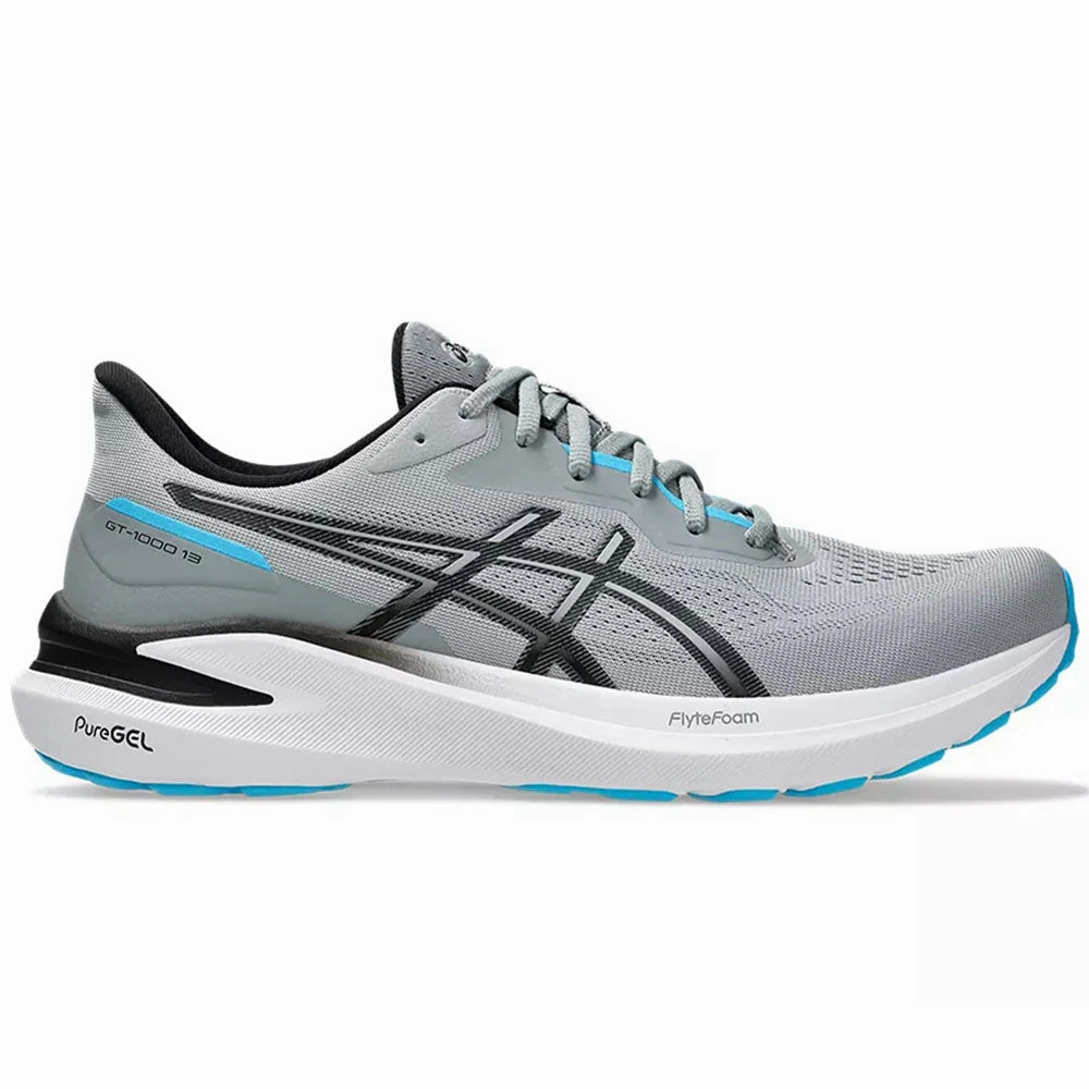 Asics Shoes Liz Akama Men's Asics GT-1000 13, Sheet Rock/Black, 10 4E Extra Wide