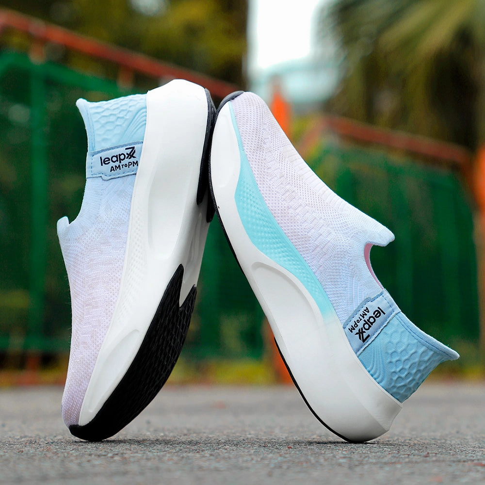 Leap7x Sports Sky Blue Walking Shoes For Women EAZYGO-5L By Liberty Good Everyday Walking Shoes