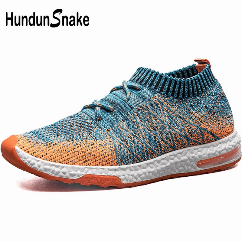 Hundunsnake Air Cushion Men's Sneakers Male Sports Shoes Man Running Socks Sneakers Men Running Shoes Knit Sport Shoes Men T351 Best Tennis Shoes For Walking On Concrete