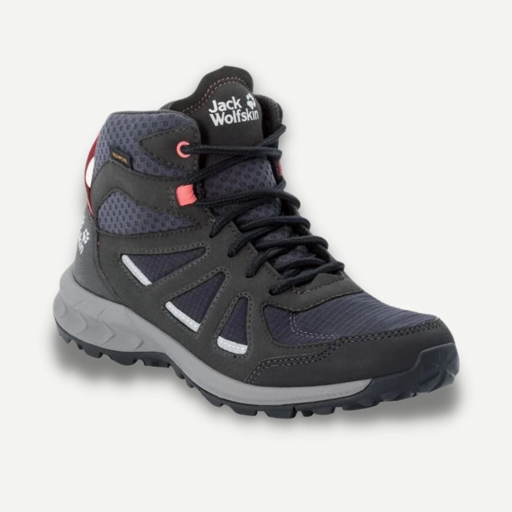 jack wolfskin Woodland 2 Texapore Mid Women's Hiking Shoes Waterproof Gaiters For Hiking Shoes