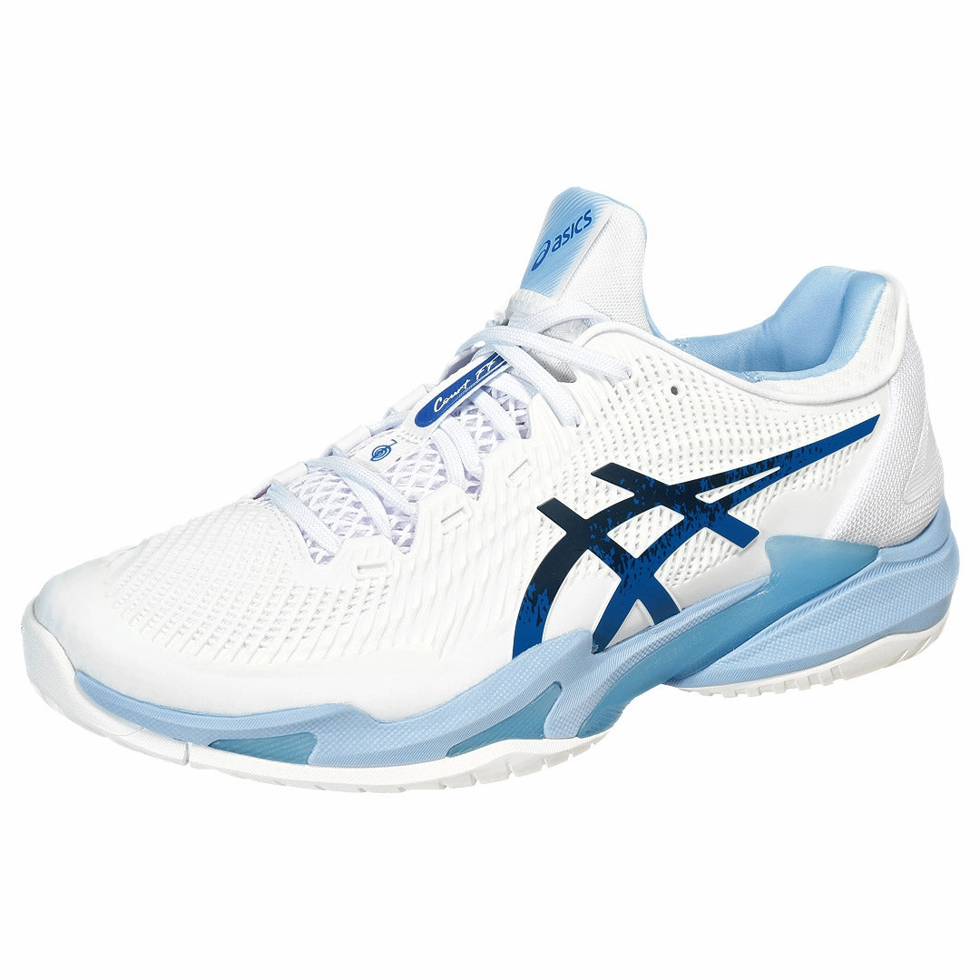 Asics Men's Court FF 3 Novak - White/Tuna Blue Toddler Nike Tennis Shoes