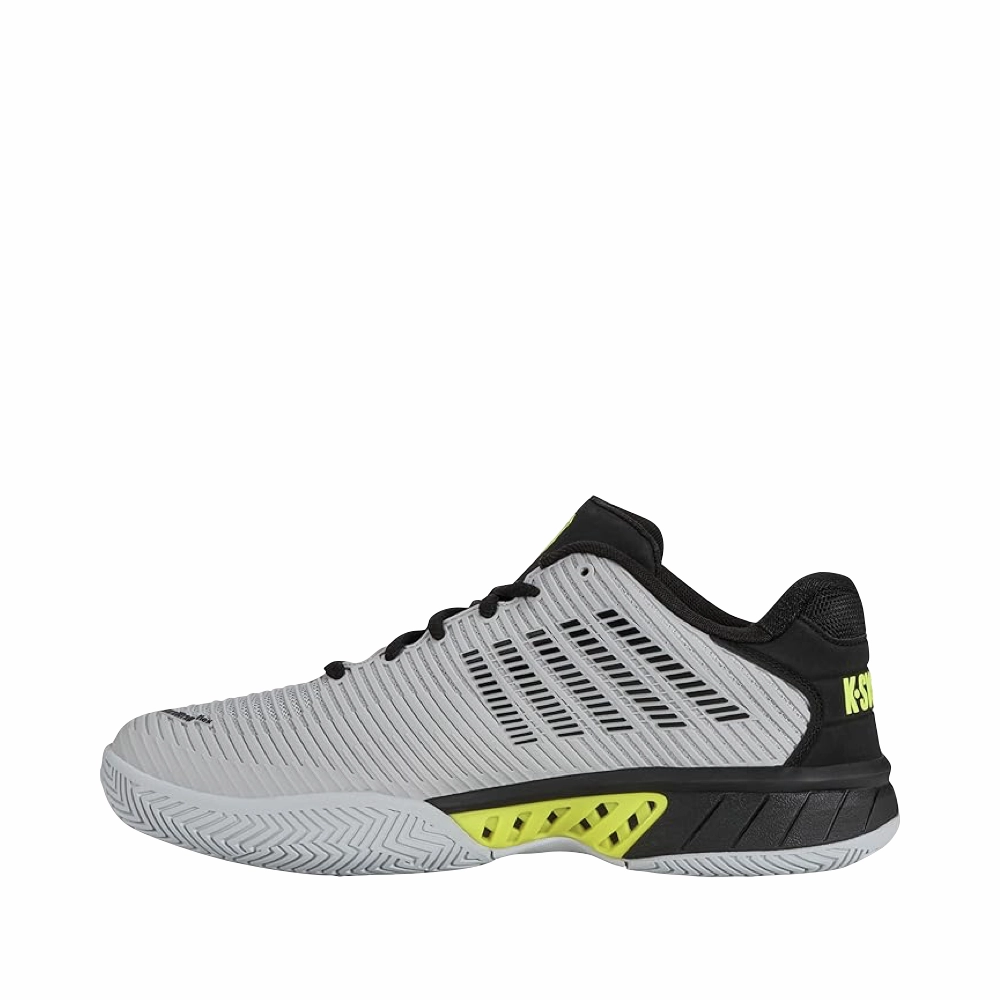 Hugo Boss Tennis Shoes K-Swiss Men's Hypercourt Express 2 Court Shoe in Micro Chip/Black/Tennis Yellow