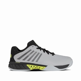 Wilson Tennis Shoes K-Swiss Men's Hypercourt Express 2 Court Shoe in Micro Chip/Black/Tennis Yellow