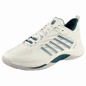 K-Swiss Men's Hypercourt Supreme 2 - Star White/Indian Teal Best Tennis Shoes Toddlers