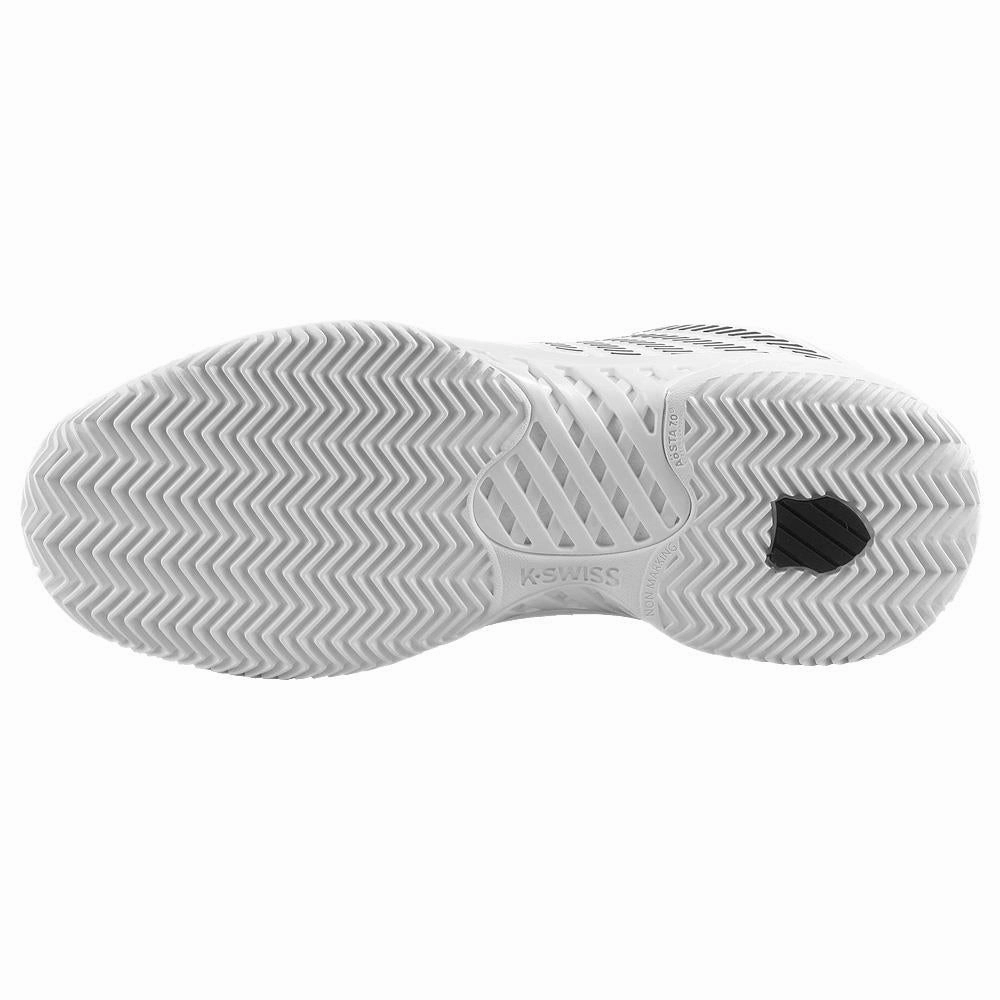 K-Swiss Women's Hypercourt Express 2 - Clay - White/Black Mid Top Tennis Shoes